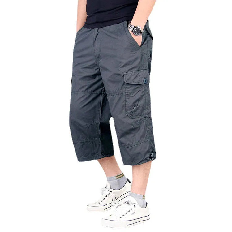 100% COTTON SPORTS CARGO SHORTS