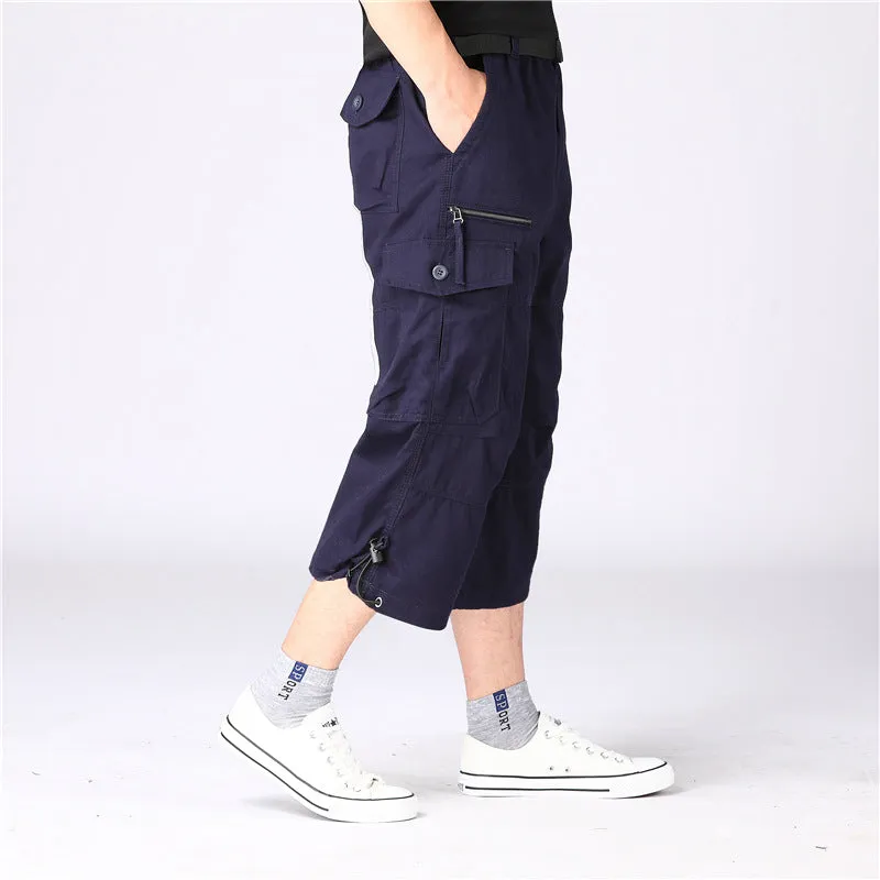 100% COTTON SPORTS CARGO SHORTS