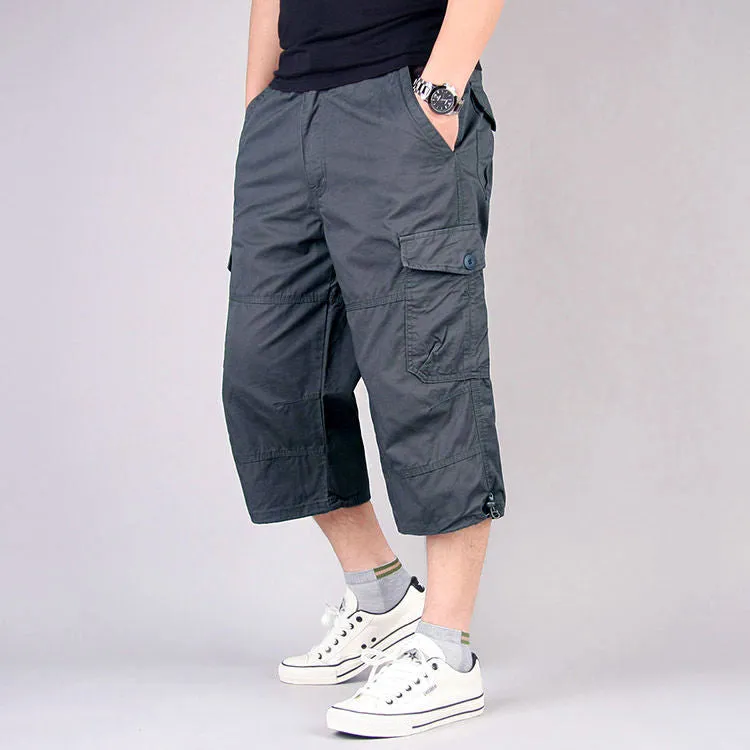 100% COTTON SPORTS CARGO SHORTS