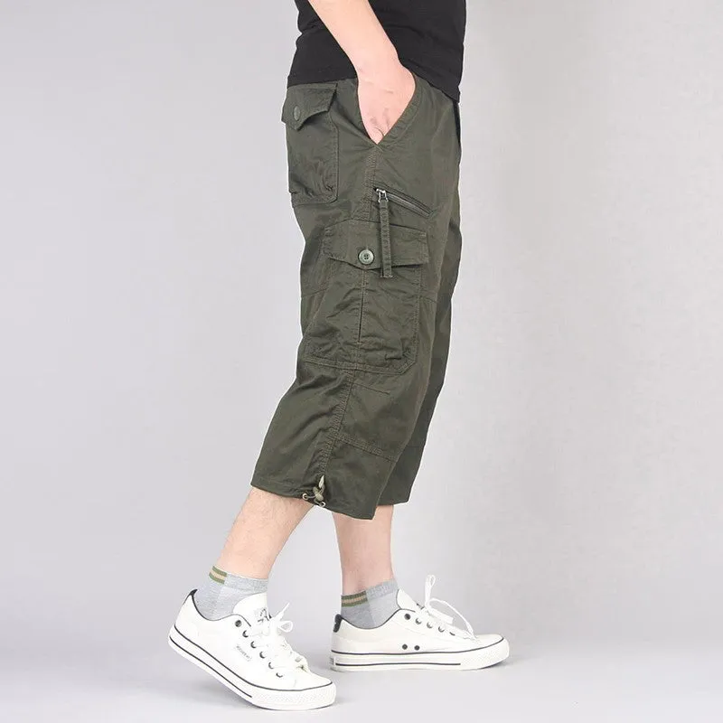 100% COTTON SPORTS CARGO SHORTS