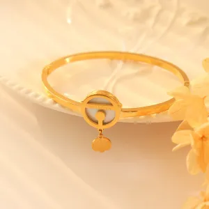 18k Gold Fashion Simple Doraemon Design Jewelry