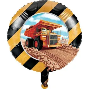 18" Big Dig Construction Mylar Balloon #99