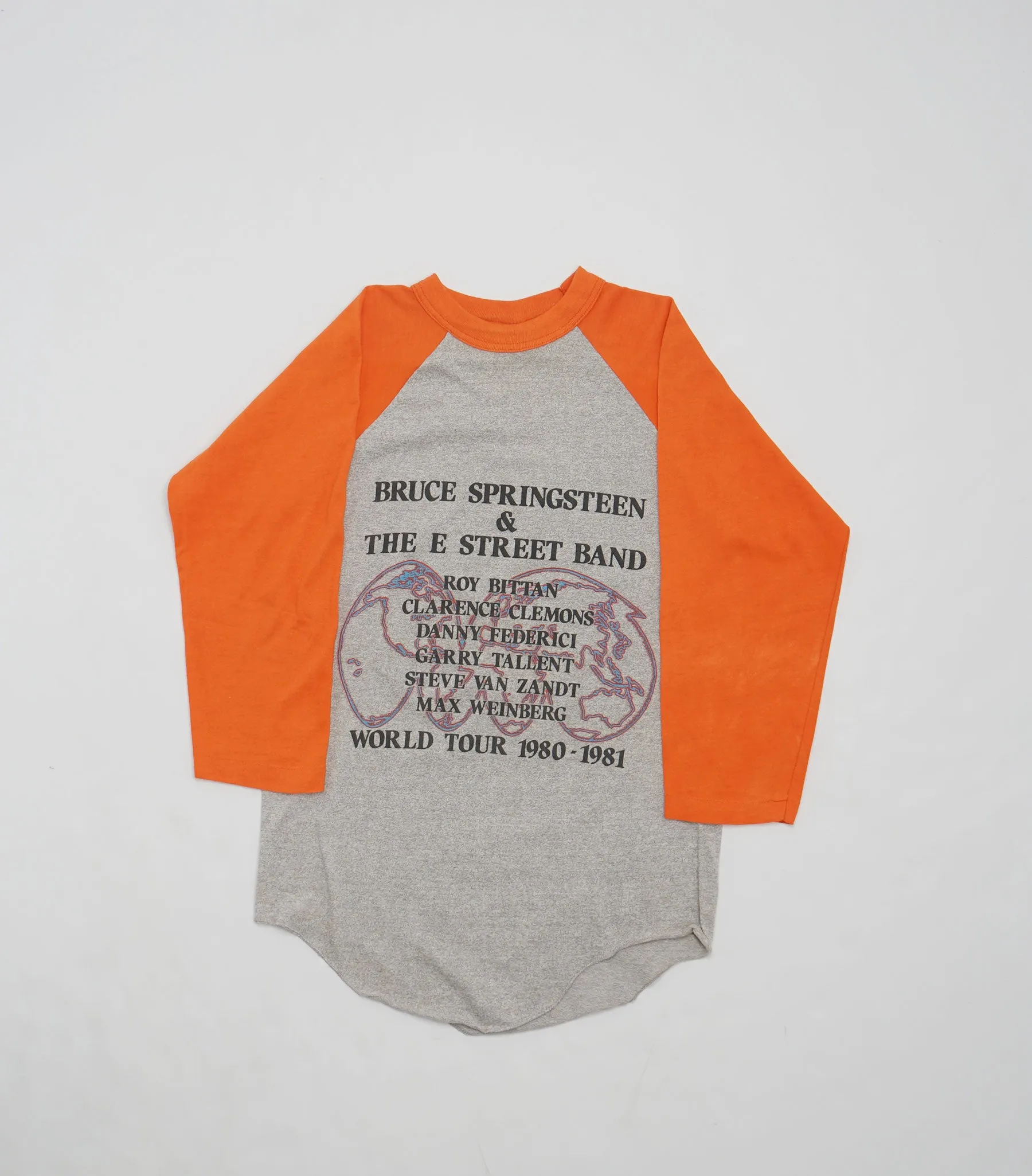 1980 Bruce Springsteen & The E Street Band World Tour Baseball Tee