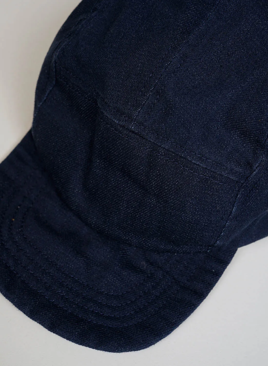 5 Panel Cap Heavy Cotton in Black Navy