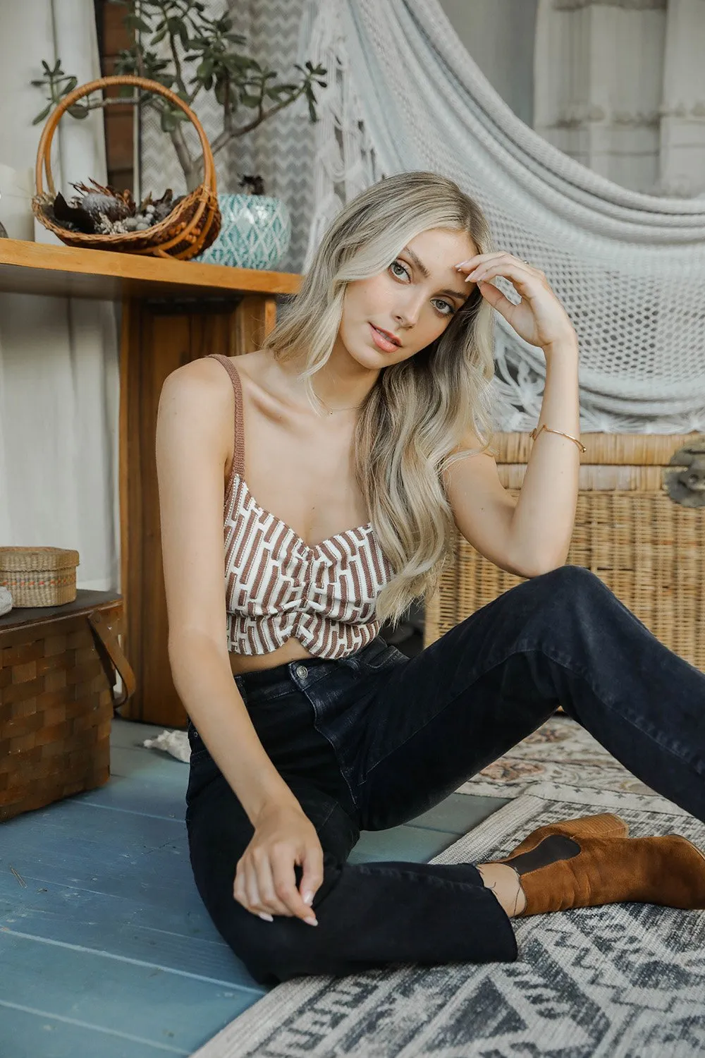 Alina Modern Printed Bralette