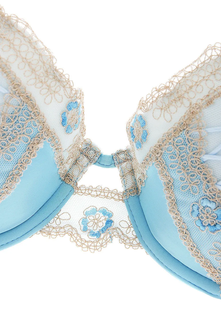 ARGENTOVIVO BABY Blue Beige Floral Bra