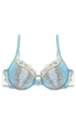 ARGENTOVIVO BABY Blue Beige Floral Bra