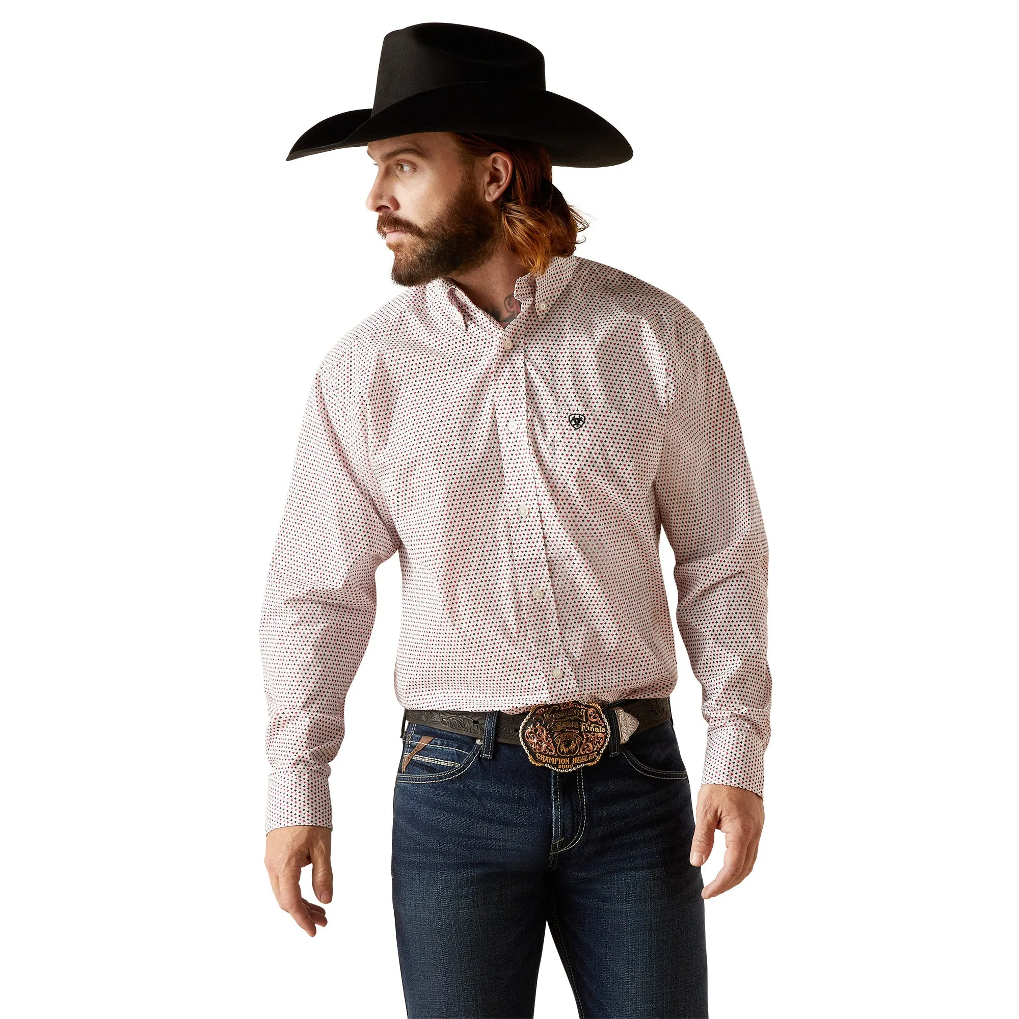 Ariat Men's Neithan Classic Fit Shirt White