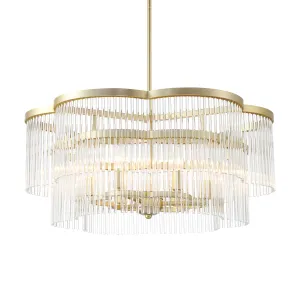 Azura 28" 6 Lights Pendant Light Brass Finish