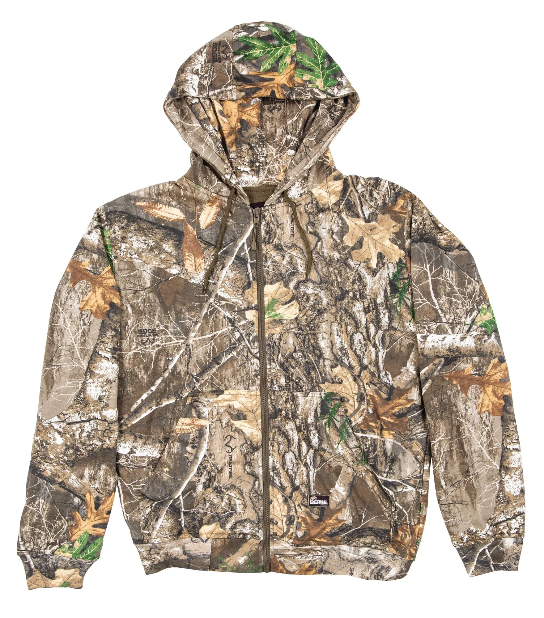 Berne Mens Realtree Edge Cotton Blend Hooded Sweatshirt XL TALL