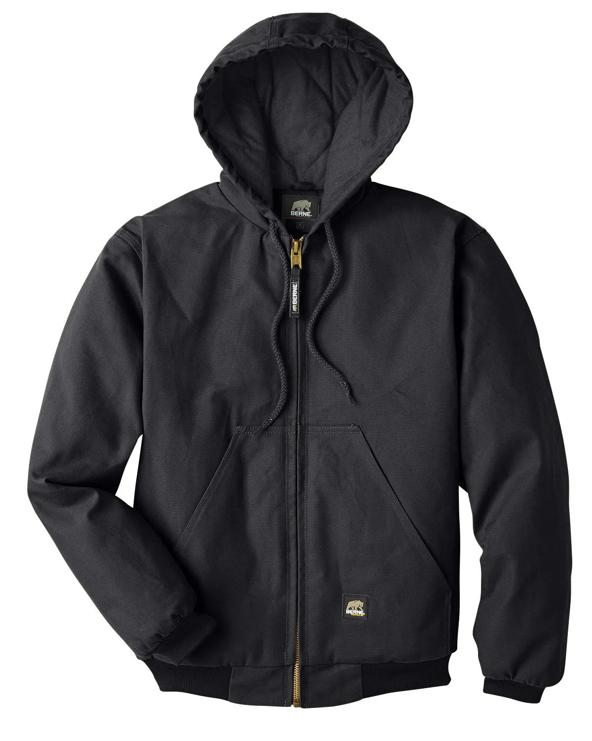 Berne Men's Tall Highland Washed Cotton Duck Hooded Jacket