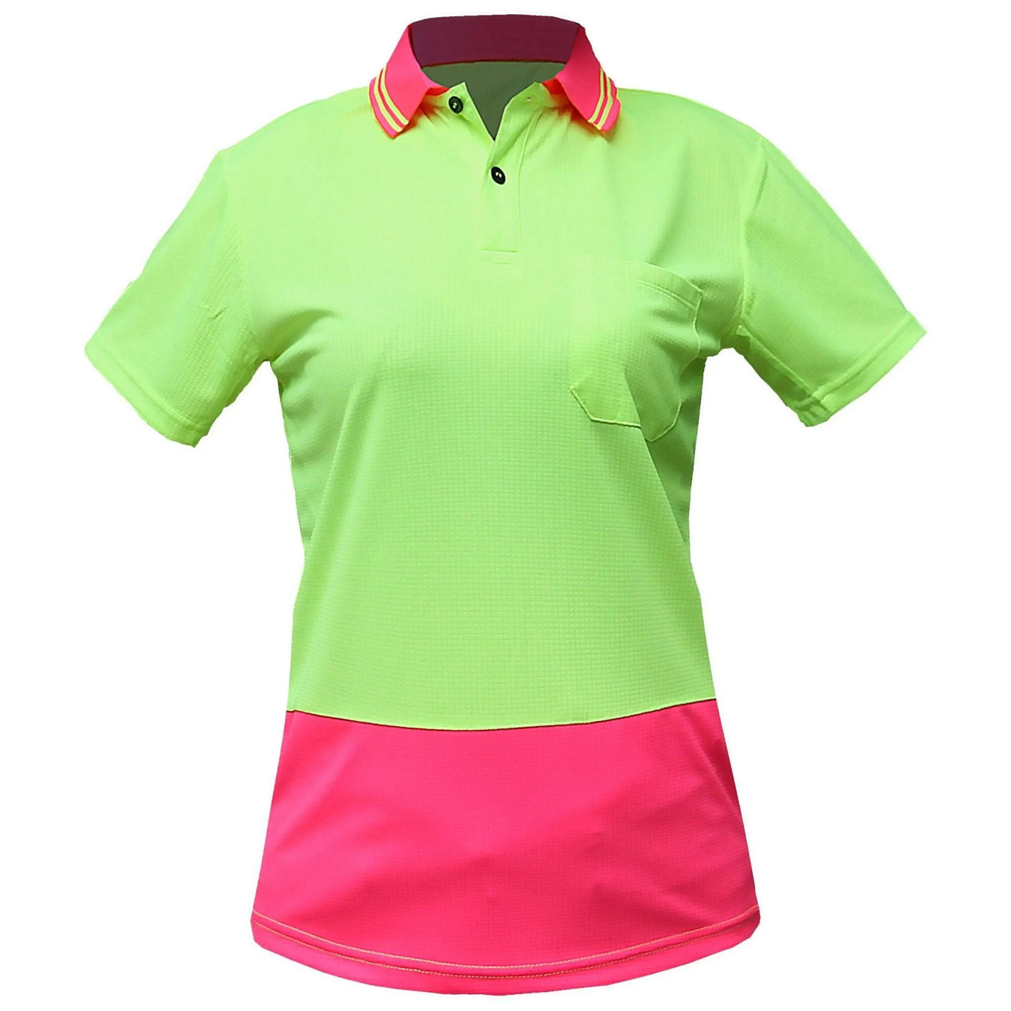 Big Bee Ladies Hi Vis Polo Shirts, Short Sleeve