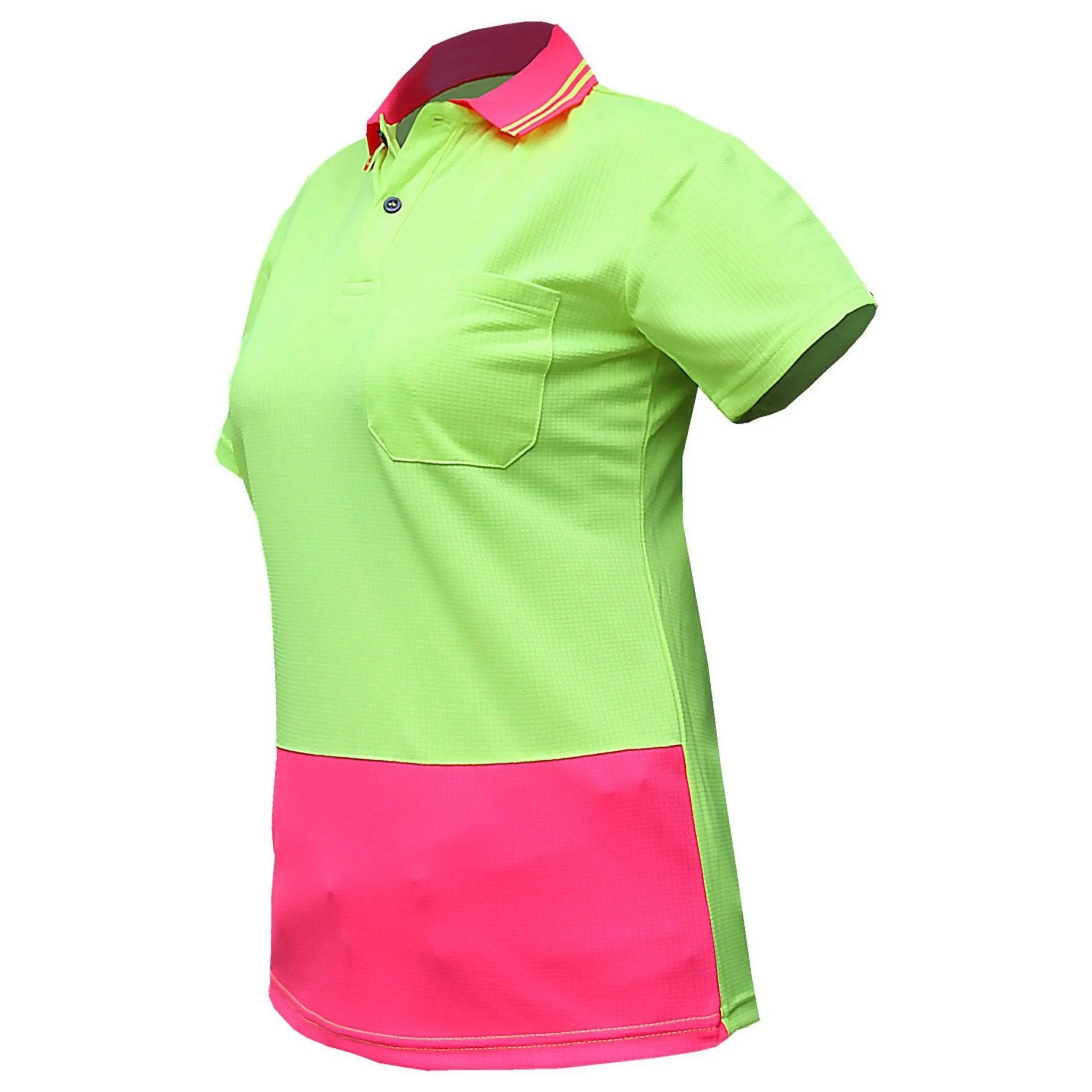 Big Bee Ladies Hi Vis Polo Shirts, Short Sleeve