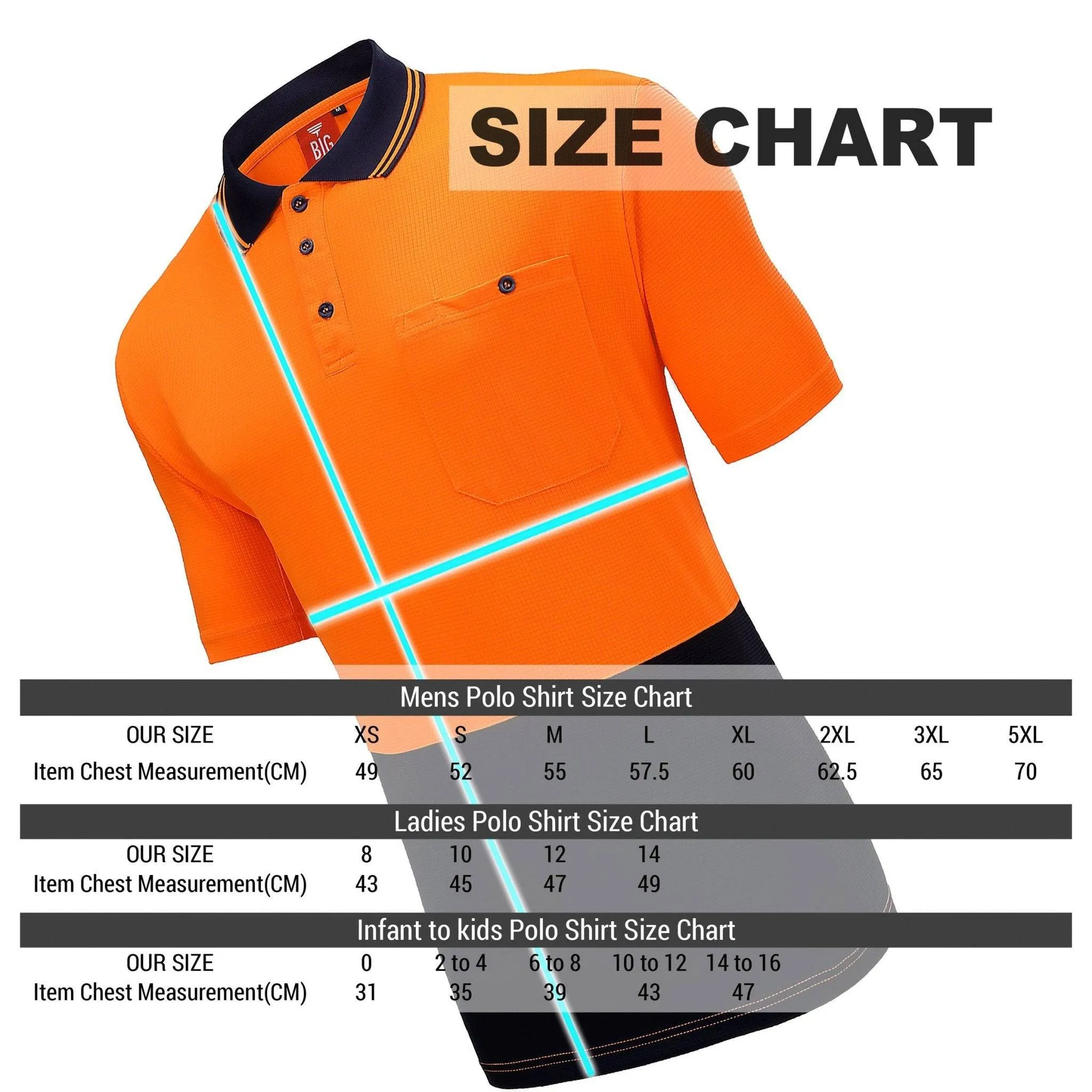 Big Bee Ladies Hi Vis Polo Shirts, Short Sleeve