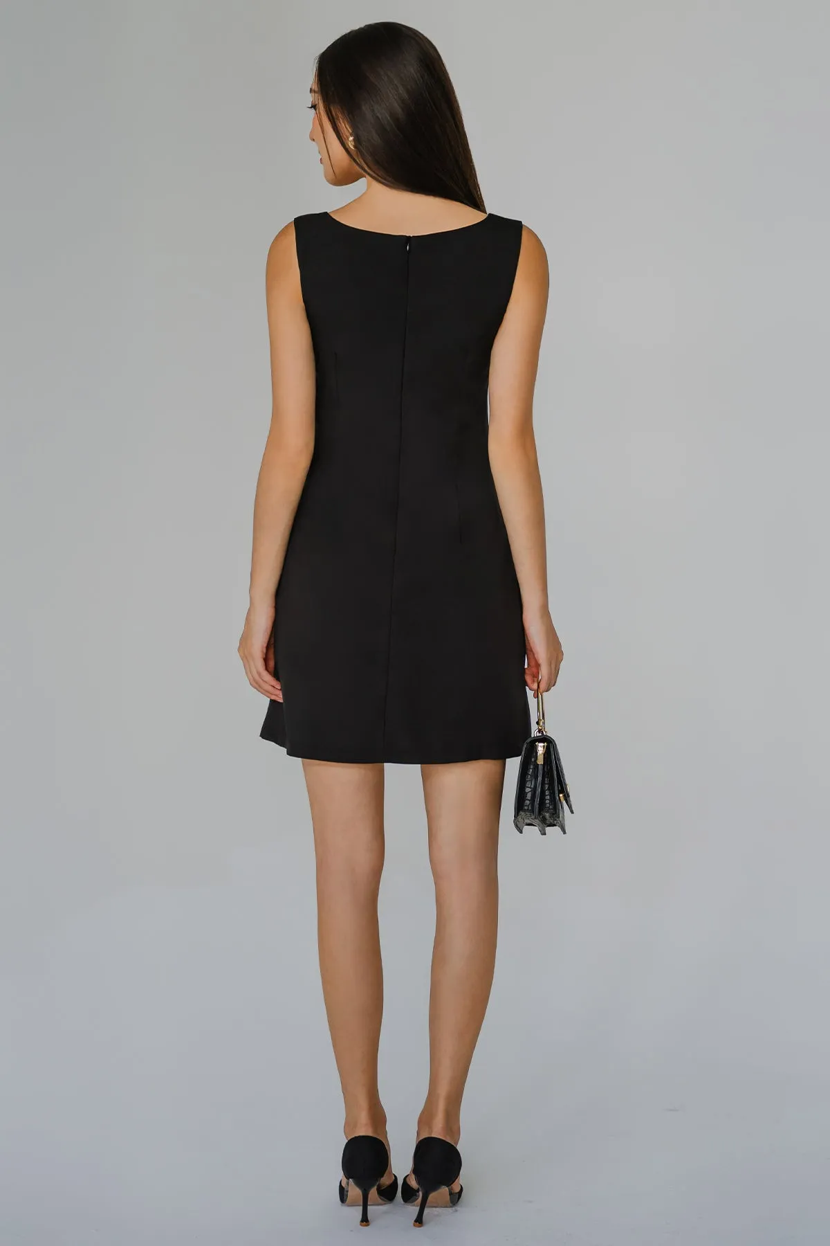 Camellia Tailored Dress (Black)