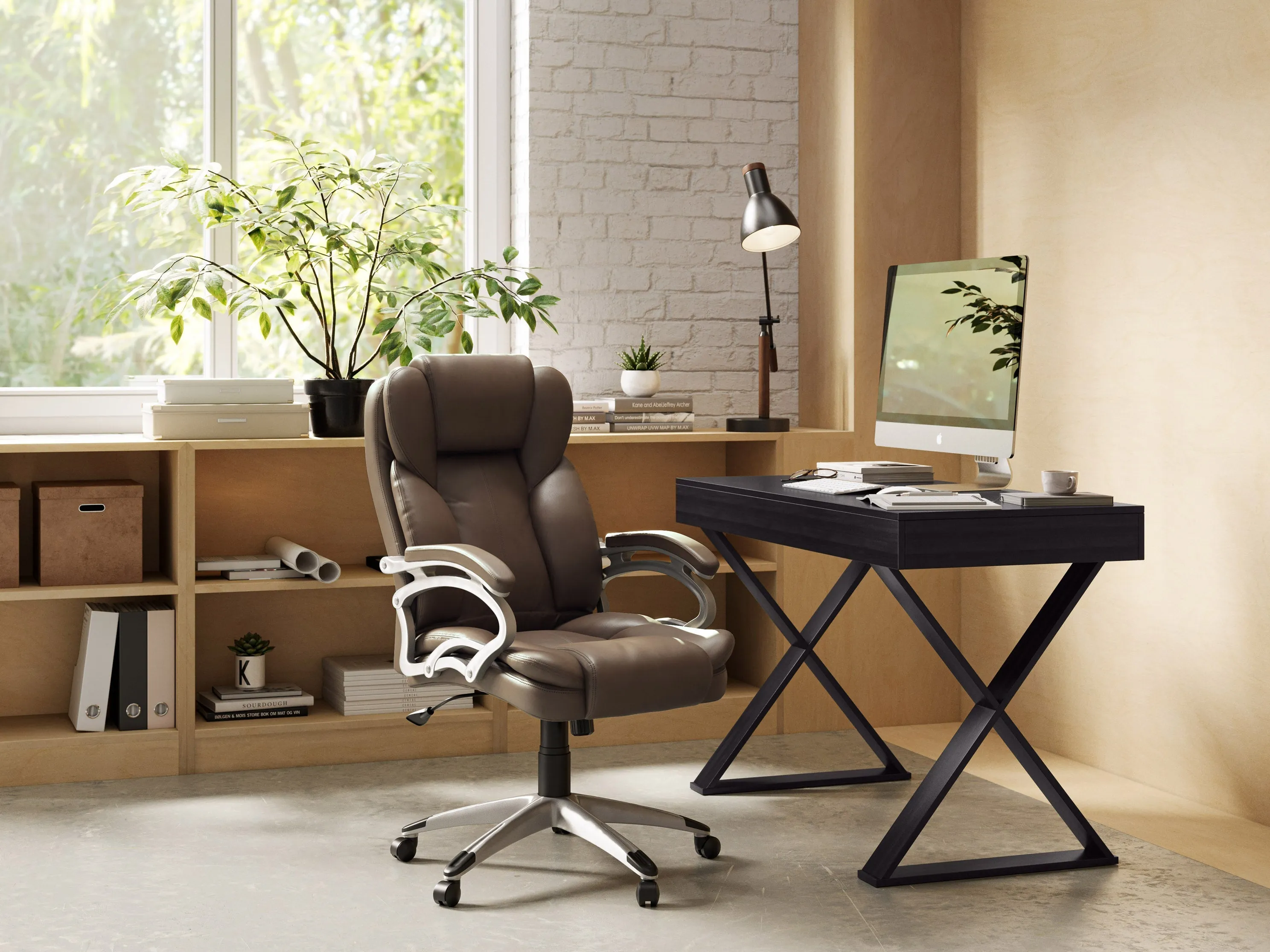 Caramel Brown Executive Office Chair