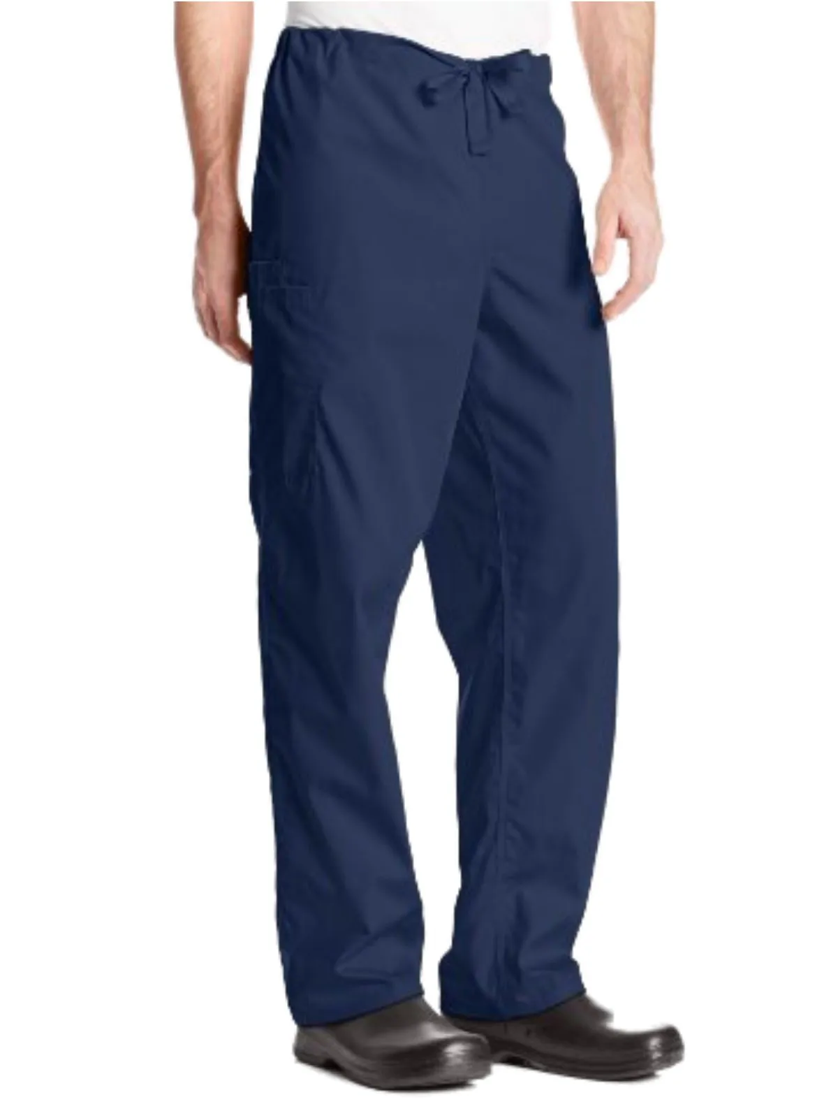 Cherokee Workwear Unisex Adult Navy Nurse Scrub Pants with Drawstring 4100 (L)