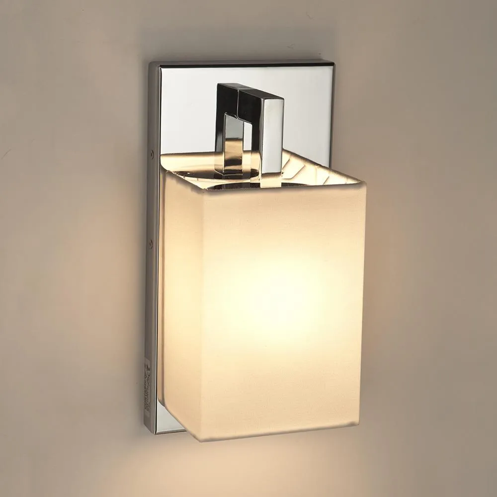 Contardi Coco Ap Mini Bathroom Wall Light IP44 - Waterproof White Fabric