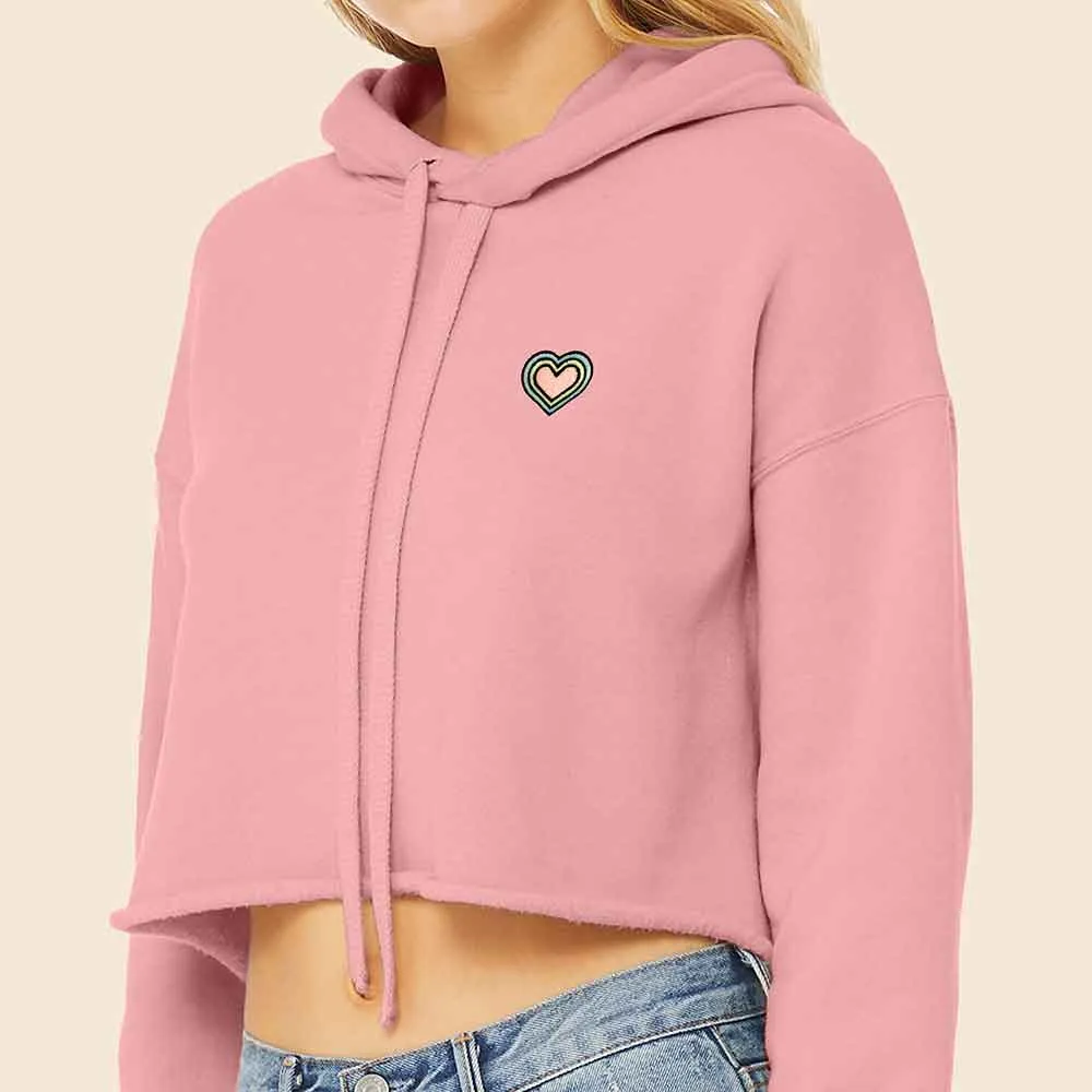 Dalix Heart Cropped Hoodie (Glow in the Dark)