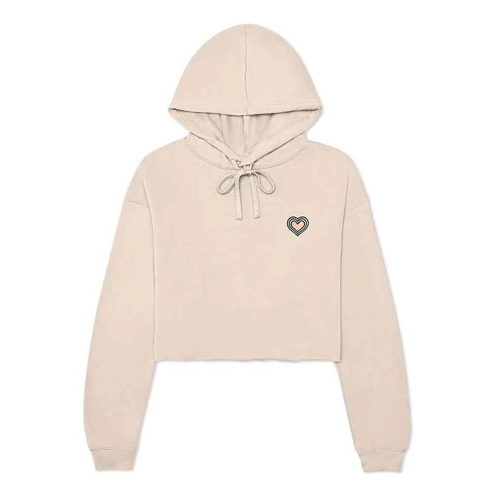 Dalix Heart Cropped Hoodie (Glow in the Dark)