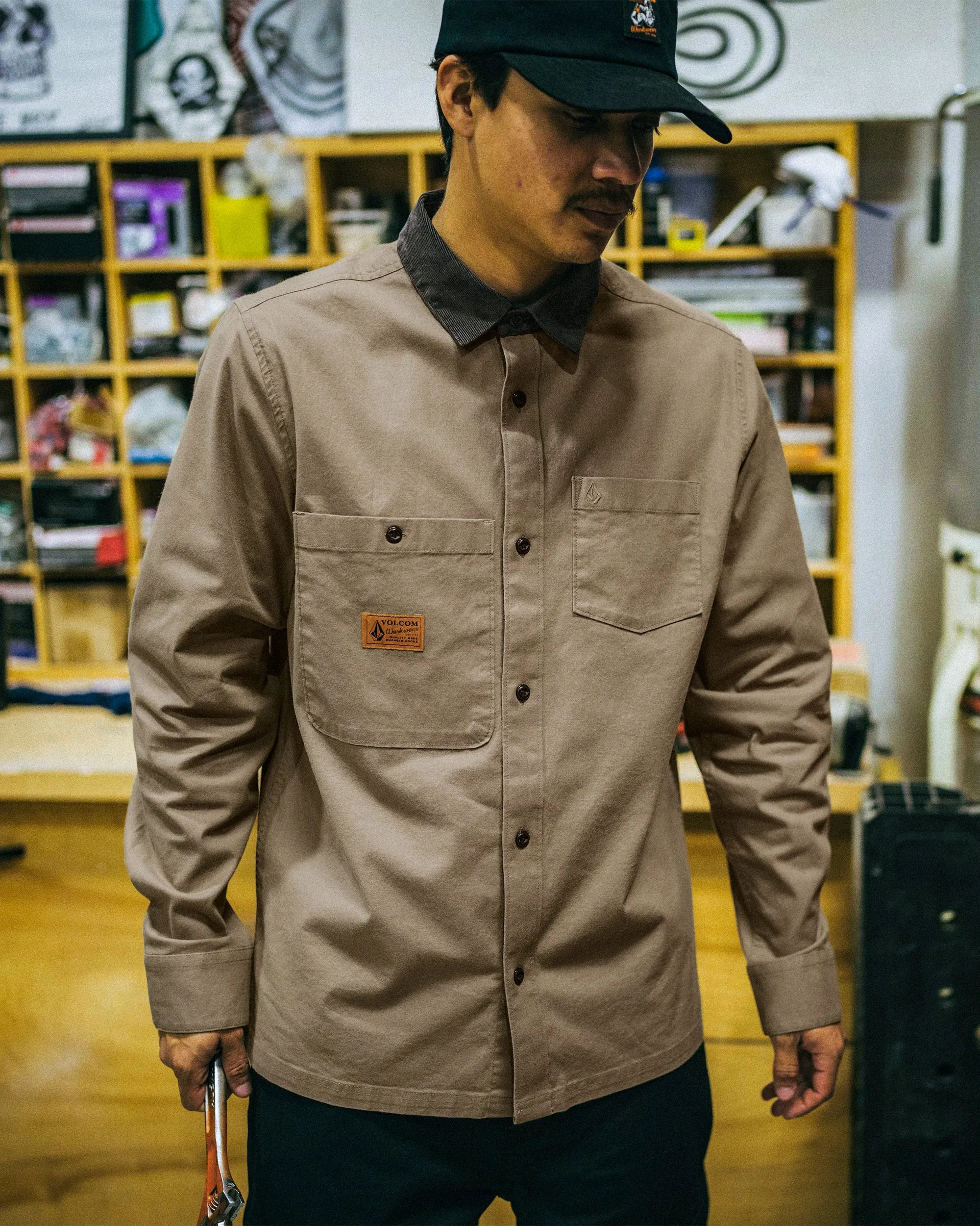 Debasser Long Sleeve Shirt - Teak