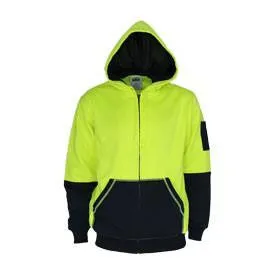 DNC Hi Vis 2 Tone Full Zip Super Fleecy Hoodie (3722)