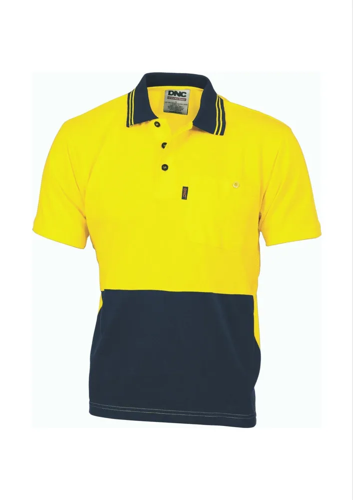 DNC Hi Vis Cool Breeze Cotton Jersey Polo