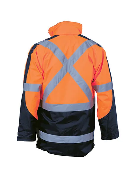 DNC Hi Vis Cross Back 2 Tone D/N “6 In 1” Contrast Jacket (Outer Jacket And Inner Vest Can Be Sold Separ) (3998)