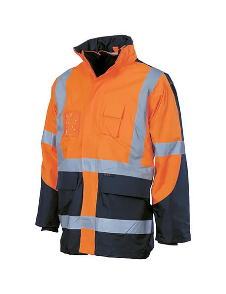 DNC Hi Vis Cross Back 2 Tone D/N “6 In 1” Contrast Jacket (Outer Jacket And Inner Vest Can Be Sold Separ) (3998)