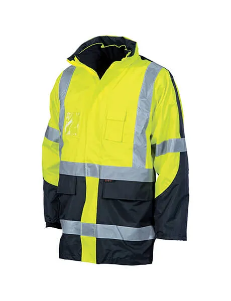 DNC Hi Vis Cross Back 2 Tone D/N “6 In 1” Contrast Jacket (Outer Jacket And Inner Vest Can Be Sold Separ) (3998)