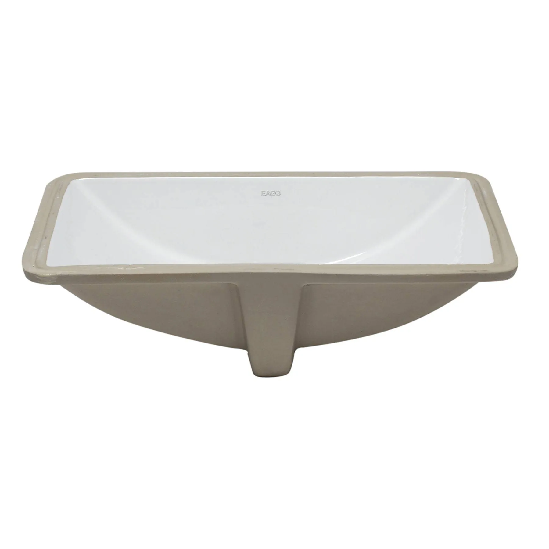 EAGO BC227 White Ceramic 22" x 15" Undermount Rectangular Bathroom Sink