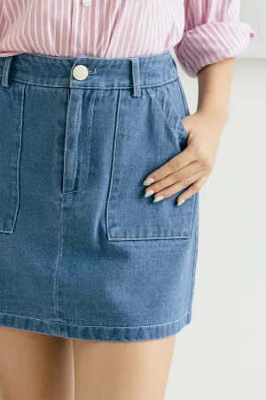 Essential Denim Skirt (Medium)