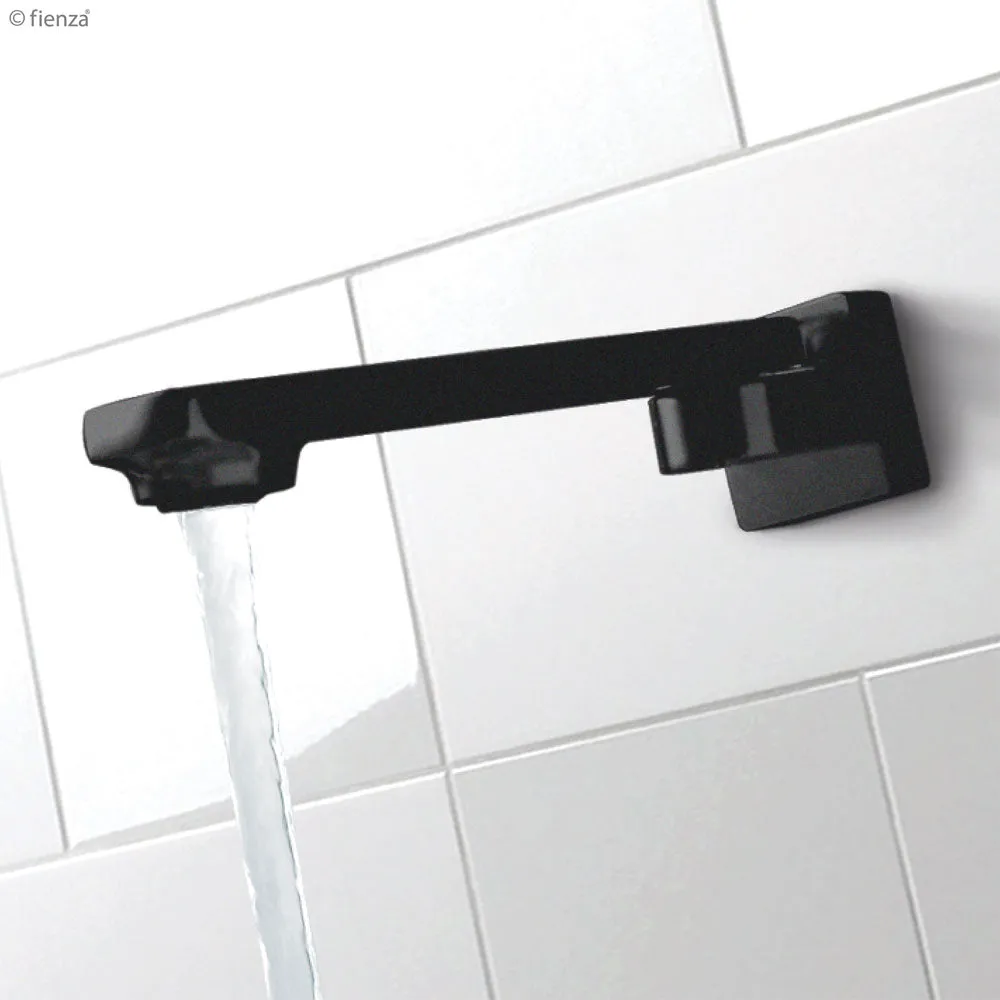 Fienza Koko Matte Black Swivel Bath Outlet