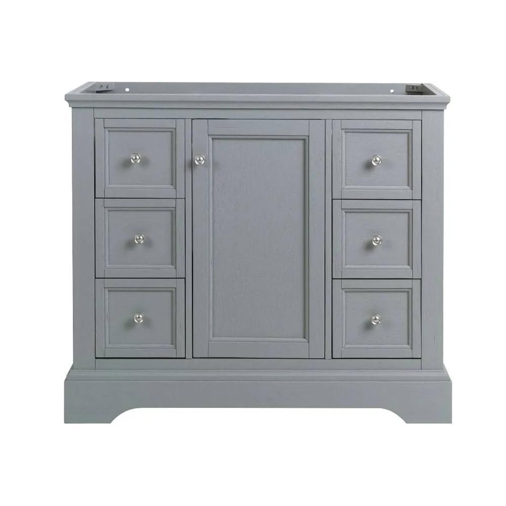 Fresca FCB2440GRV Windsor 40" Gray Textured Traditional Bathroom Cabinet