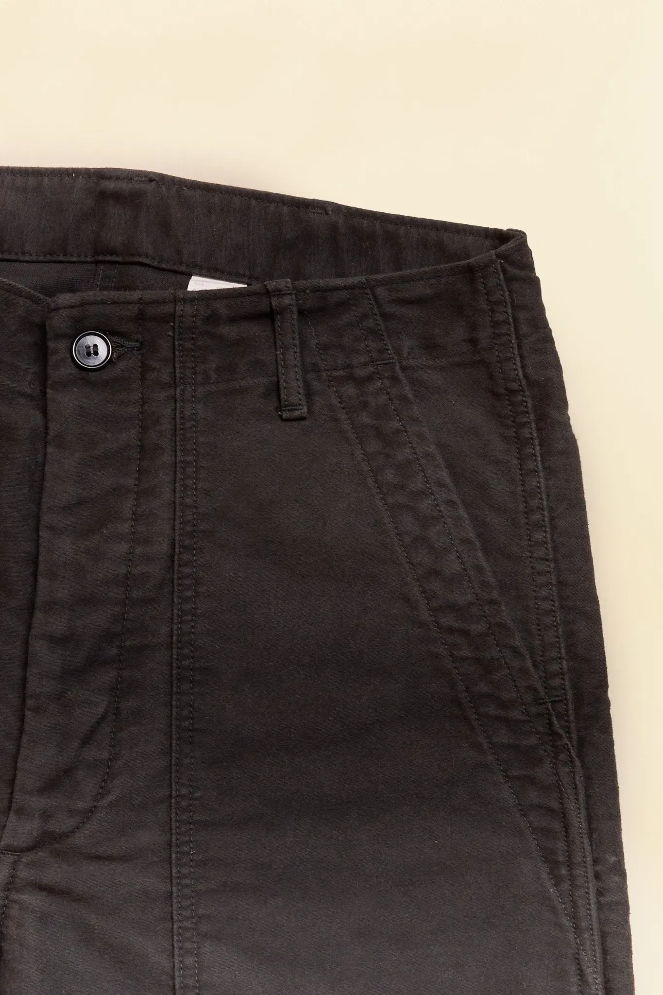 Fullcount French Moleskin Utility Trouser - Black