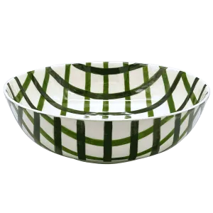 Green Trellis Serving Bowl