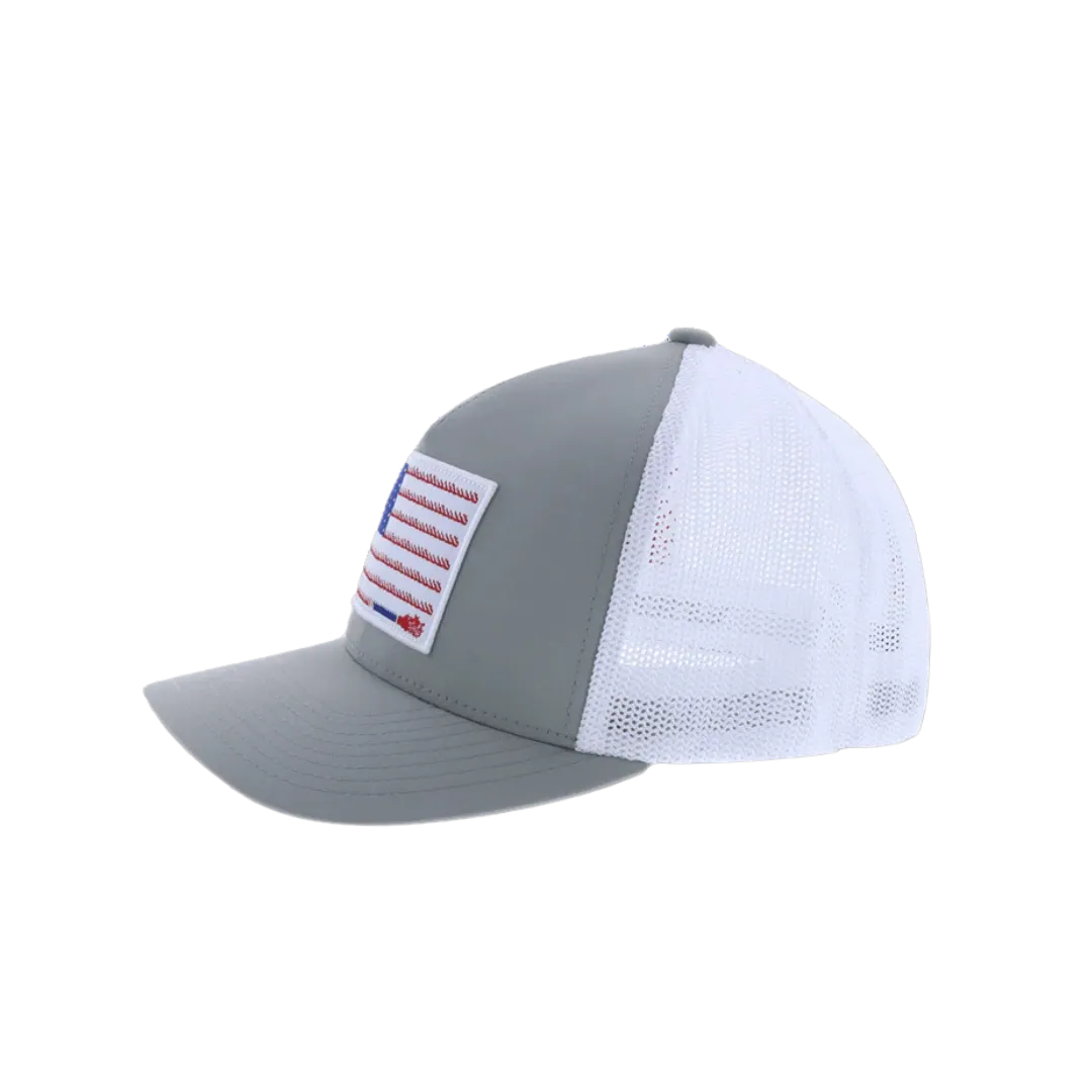 Hooey Men's Liberty Roper Grey White Cap