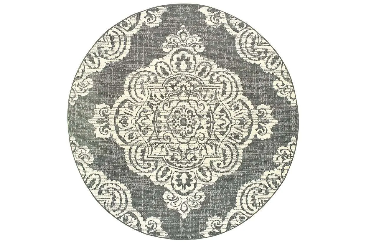 Marina 5929E Grey Ivory Rug