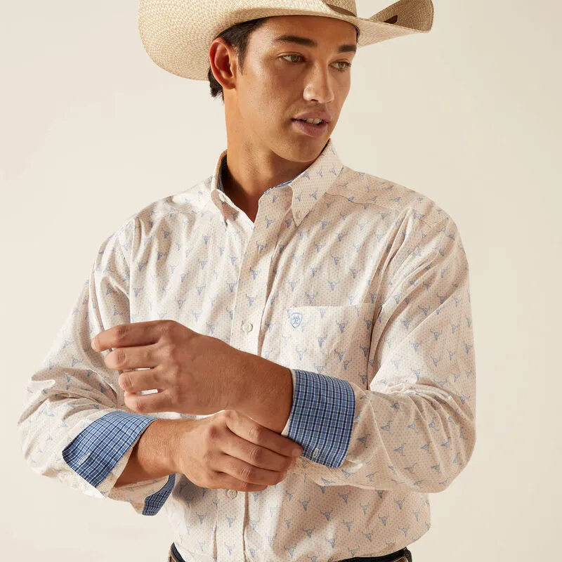 Men's Ariat Wrinkle Free Ridge Long Sleeve Button Down Shirt