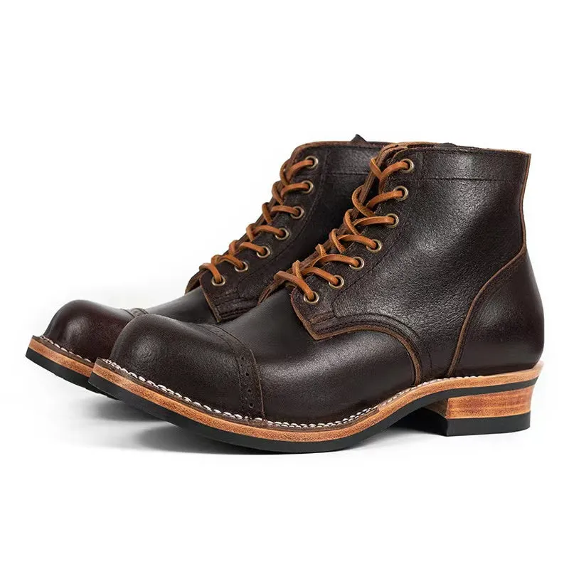 Men's Brogue Lumberjack Boots