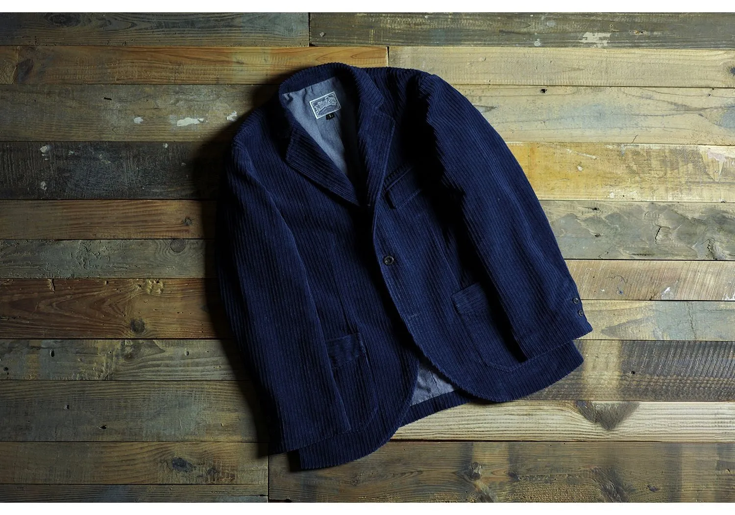 Men's Indigo Engineer Corduroy Suit Jacket