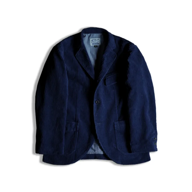 Men's Indigo Engineer Corduroy Suit Jacket