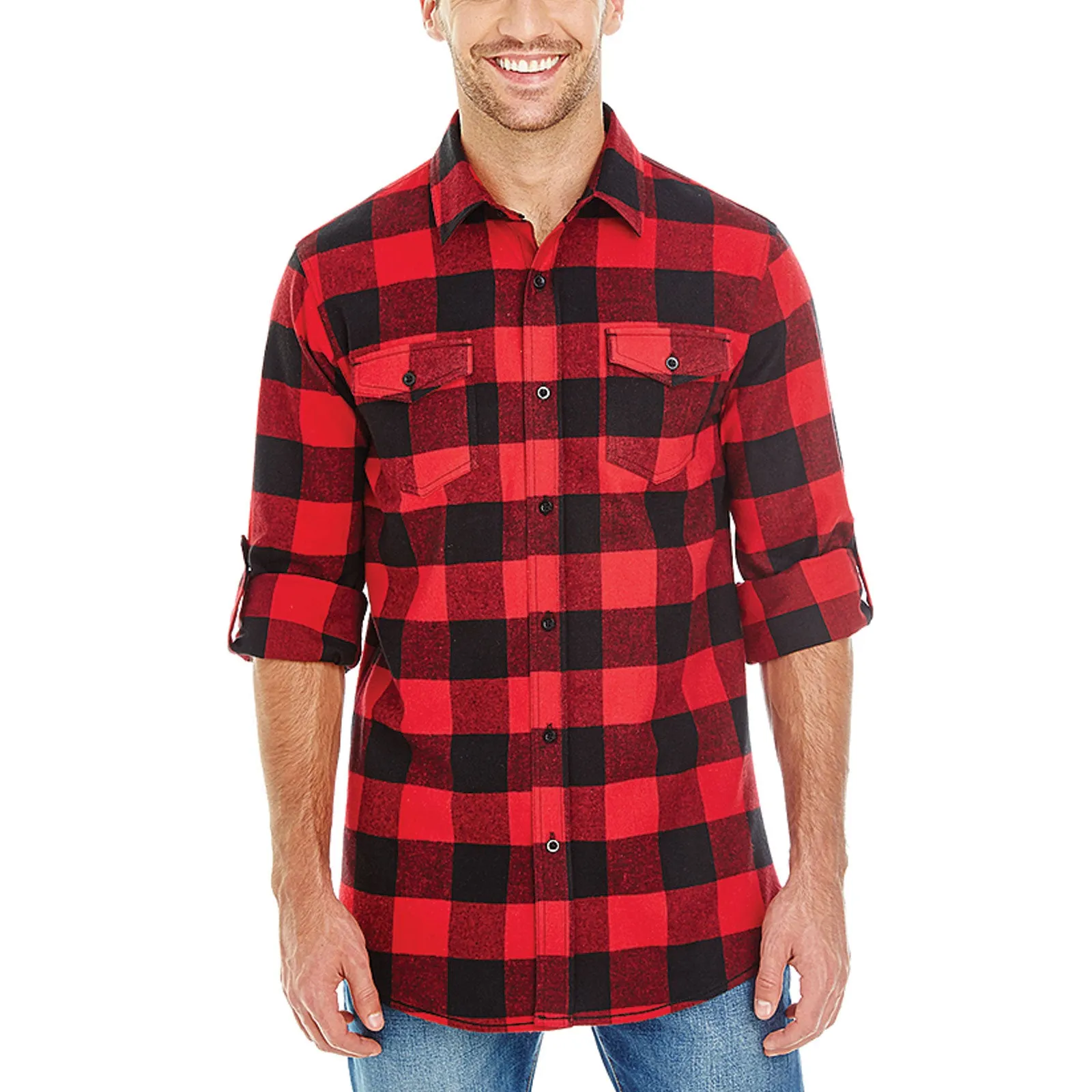 Men's Woven Plaid Flannel