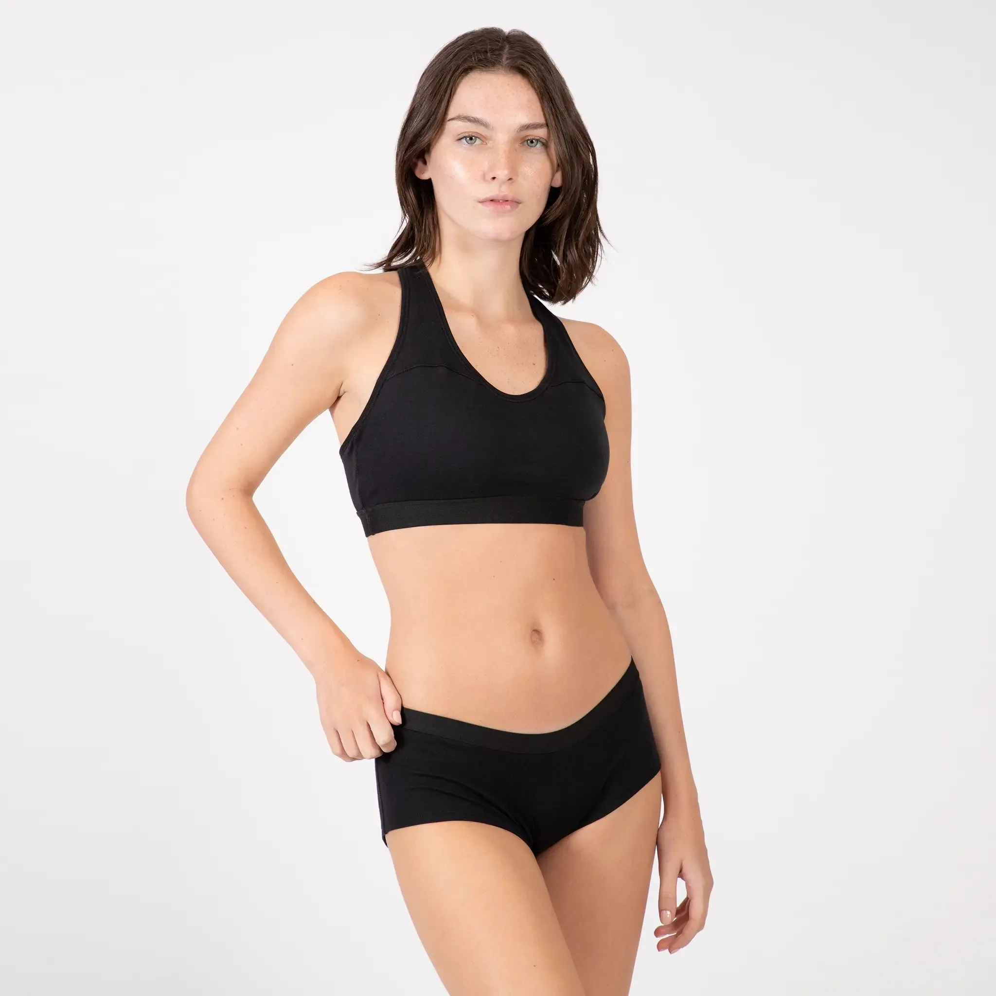 Mix 3 Pack - Women's Organic Pima Cotton Bralette & 2 Panties