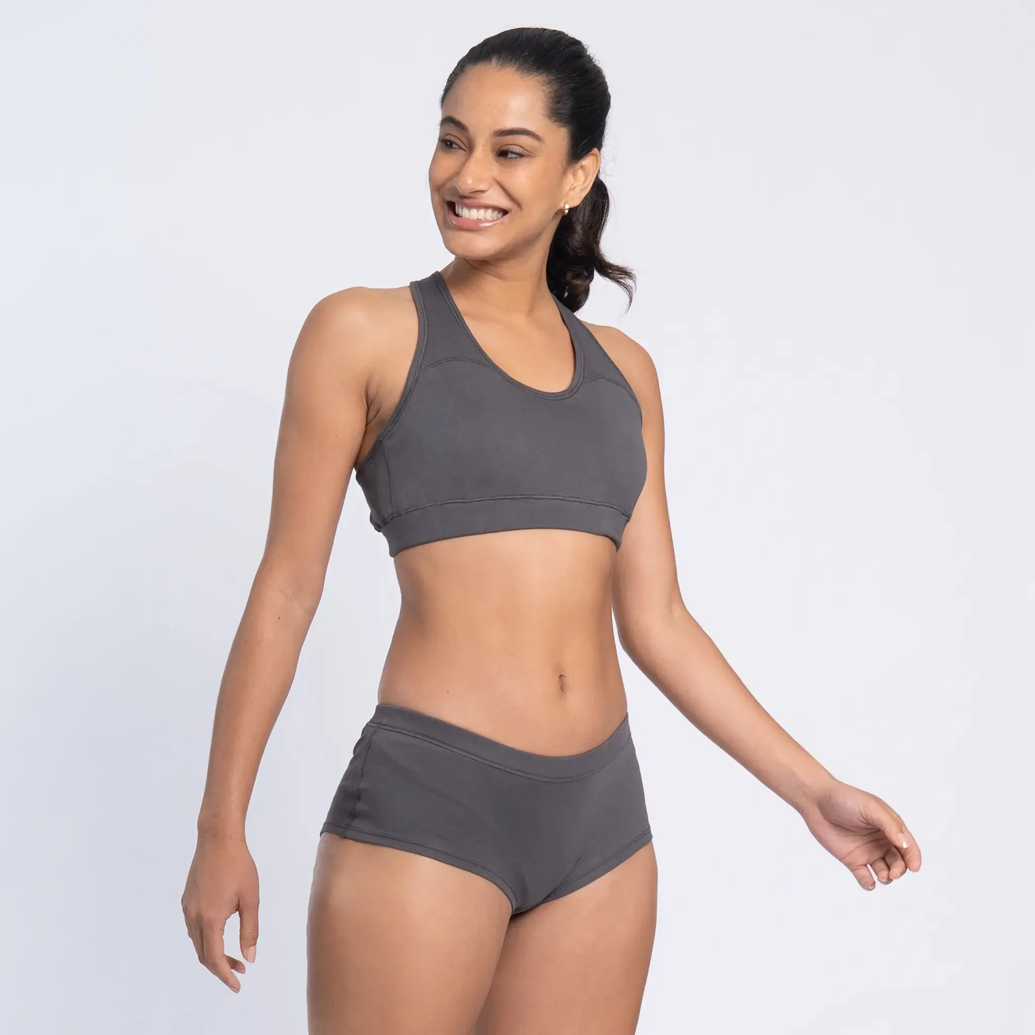 Mix 3 Pack - Women's Organic Pima Cotton Bralette & 2 Panties