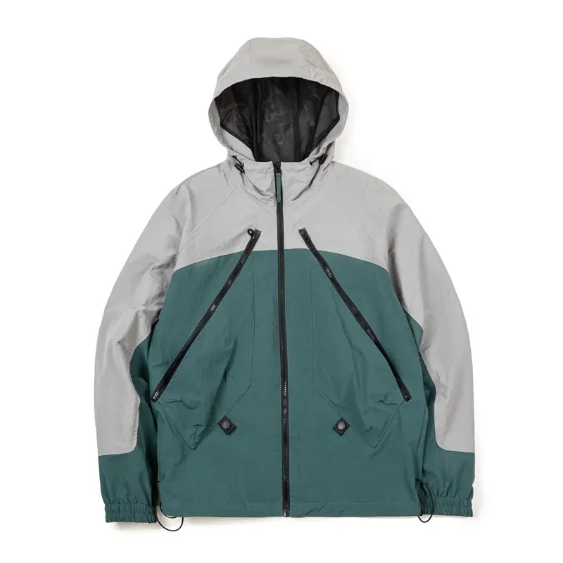 Mountain Parachute Hooded Jacket with Color Collision - Men's Workwear