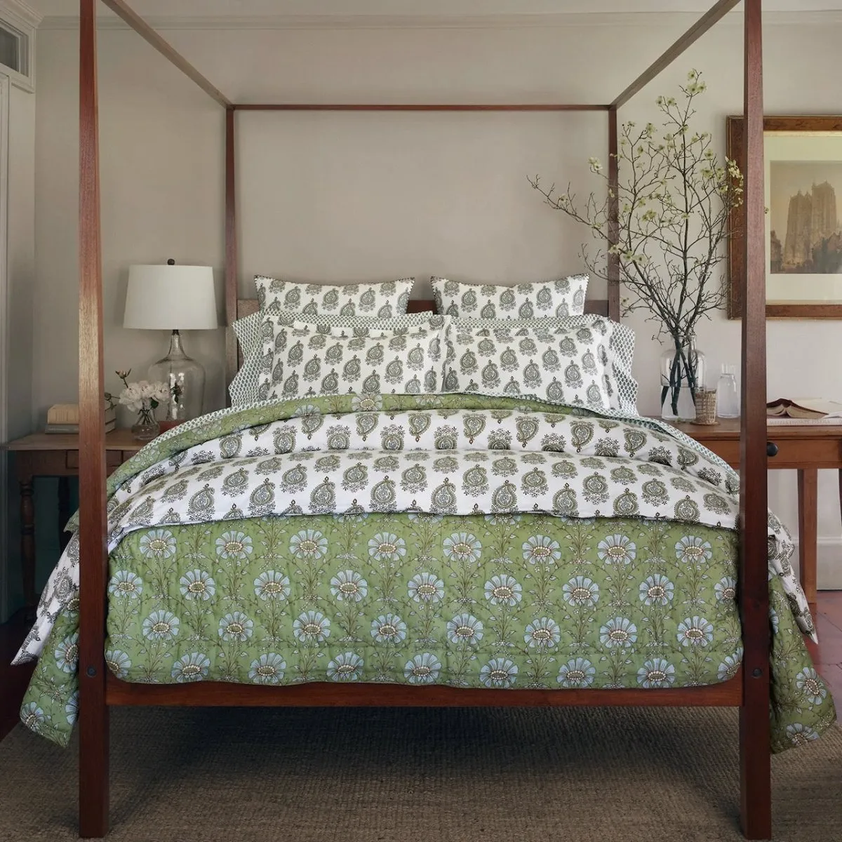 Nilay Leaf Organic Duvet Covers by John Robshaw