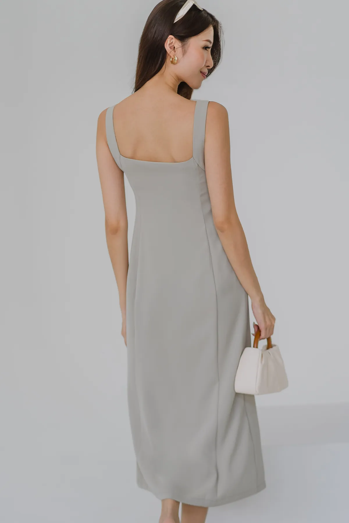 Nothing Finer Slit Dress (Sage)