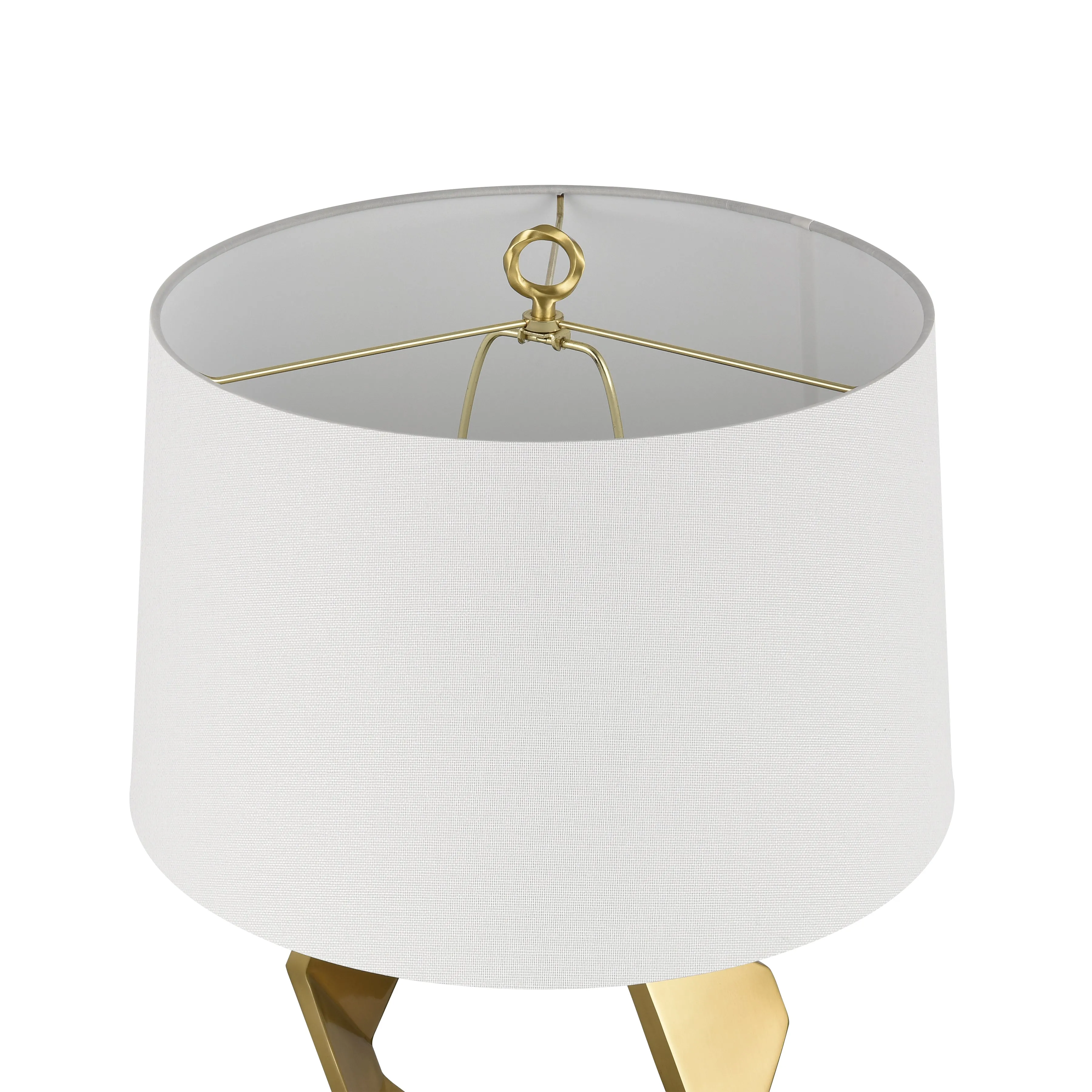 Optical 32" Table Lamp in Brass