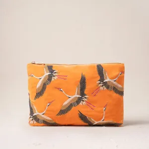 Orange Cranes Birds Everyday Pouch